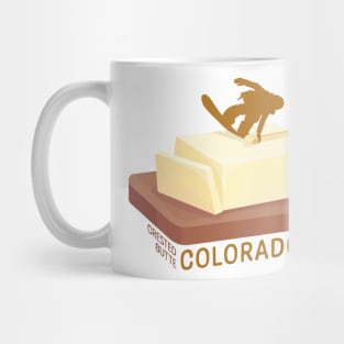 Snowboard Butter Carving | Crested Butte Colorado Mug